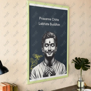 High-Quality Poster:Serenity in Contemplation: Enlightened Mindfulness A4 Poster from Motif