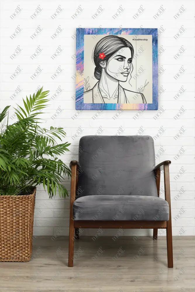 High-Quality Poster: Square Poster of Inspirational Women Leader from Motif