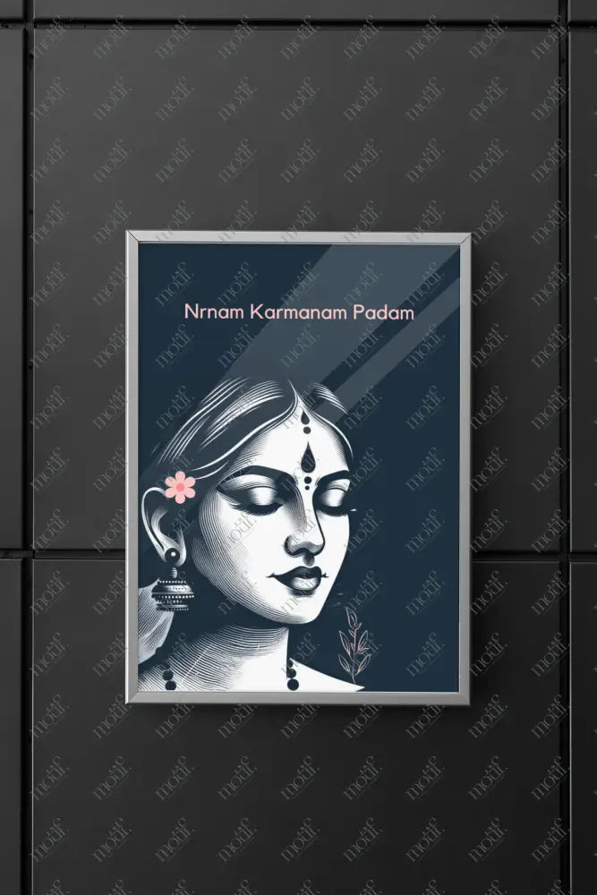 High-Quality Poster: Tranquil Beauty: Calm Women Potrait : A4 size from Motif