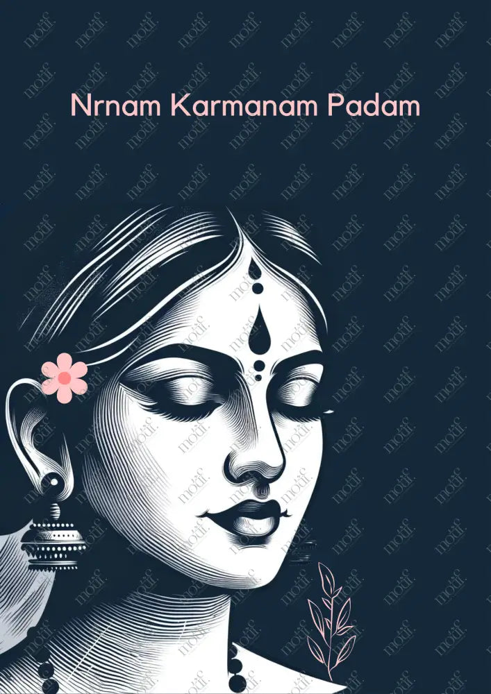 High-Quality Poster: Tranquil Beauty: Calm Women Potrait : A4 size from Motif