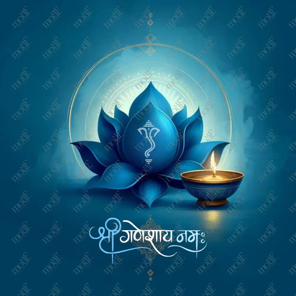 Social Media Image 11: Ganesha Chaturthi Greetings - Oil Painting Post