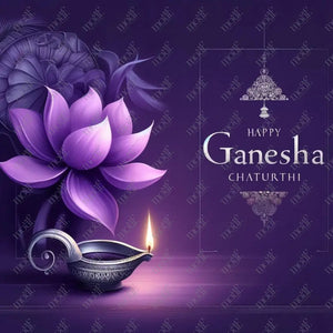 Social Media Image 13: Ganesha Chaturthi Greetings - Oil Painting Post