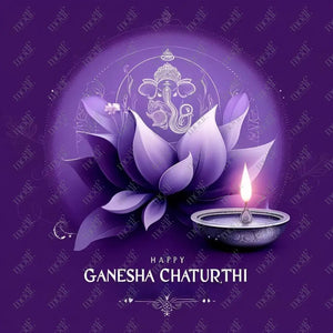 Social Media Image 14: Ganesha Chaturthi Greetings - Oil Painting Post