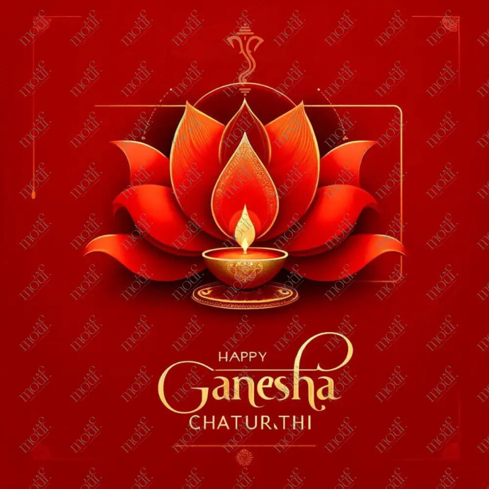 Social Media Image 15: Ganesha Chaturthi Greetings - Oil Painting (Copy) Post