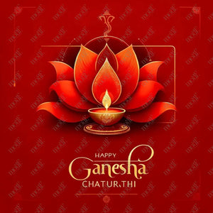 Social Media Image 15: Ganesha Chaturthi Greetings - Oil Painting (Copy) Post