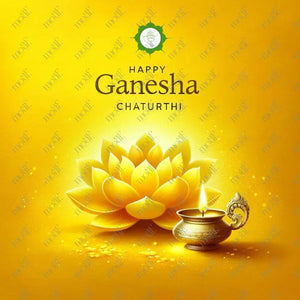 Social Media Image 2: Ganesha Chaturthi Greetings - Oil Painting (Copy) Post