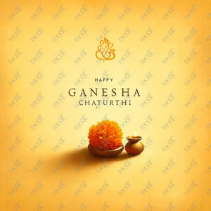 Social Media Image 7: Ganesha Chaturthi Greetings - Oil Painting Post