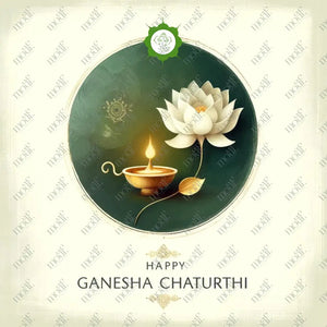 Social Media Image 9: Ganesha Chaturthi Greetings - Oil Painting Post