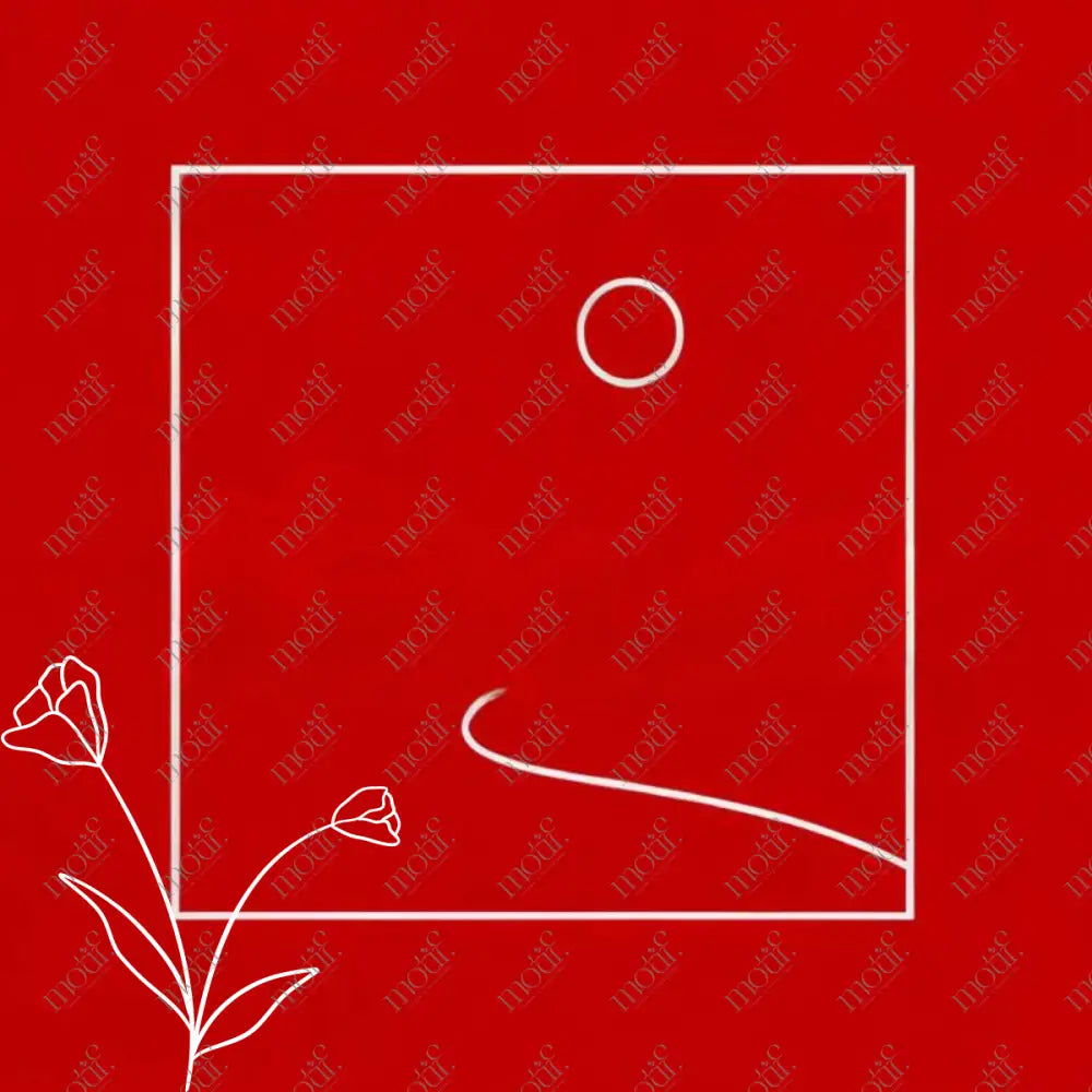 Social Media Image Template 10: Elegant Background Design. Simple Line Art