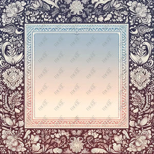 Social Media Image Template 26: Simple & Elegant Background Design. Folk Art