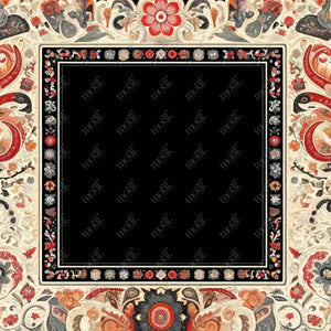 Social Media Image Template 31: Simple & Elegant Background Design. Folk Art