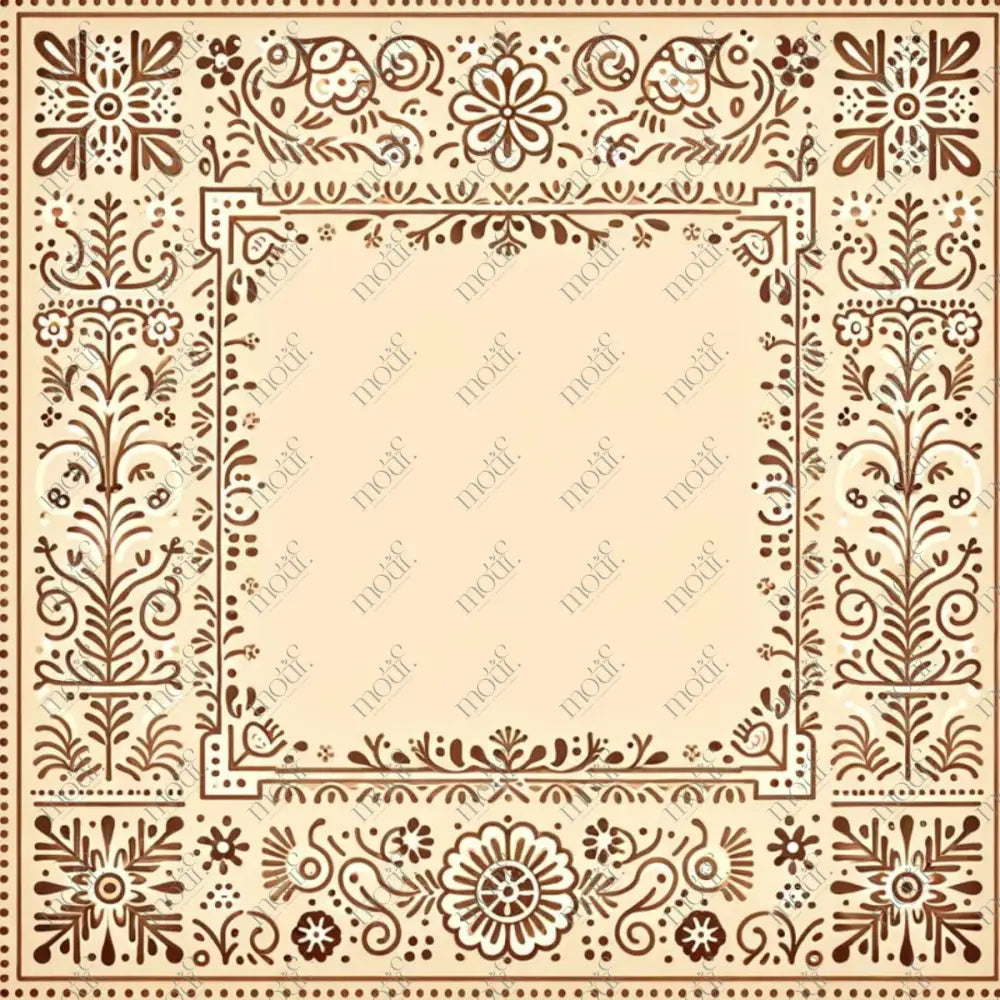 Social Media Image Template 33: Simple & Elegant Background Design. Folk Art