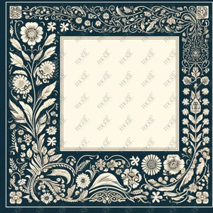 Social Media Image Template 34: Simple & Elegant Background Design. Folk Art