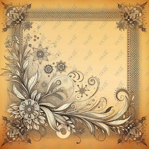 Social Media Image Template 35: Simple & Elegant Background Design. Folk Art