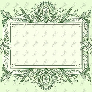 Social Media Image Template 41: Simple & Elegant Background Design. Line Art