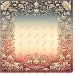 Social Media Image Template 44: Simple & Elegant Background Design. Folk Art