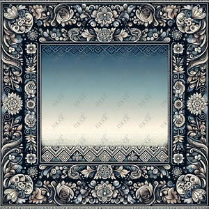 Social Media Image Template 45: Simple & Elegant Background Design. Folk Art