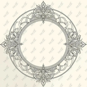 Social Media Image Template 48: Simple & Elegant Background Design. Line Art