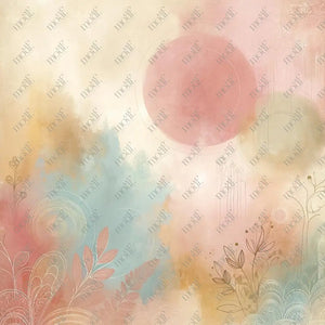 Social Media Image Template 9: Ready To Use Background Design Boho Art Style