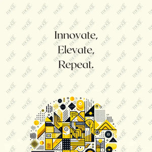 Social Media Post Image 1 : Innovate Elevate Repeat for Tech Vertical from Motif