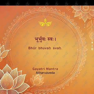 Social Media Post Image 14: Atharvaveda Bhūr Bhuvaḥ Svaḥ.