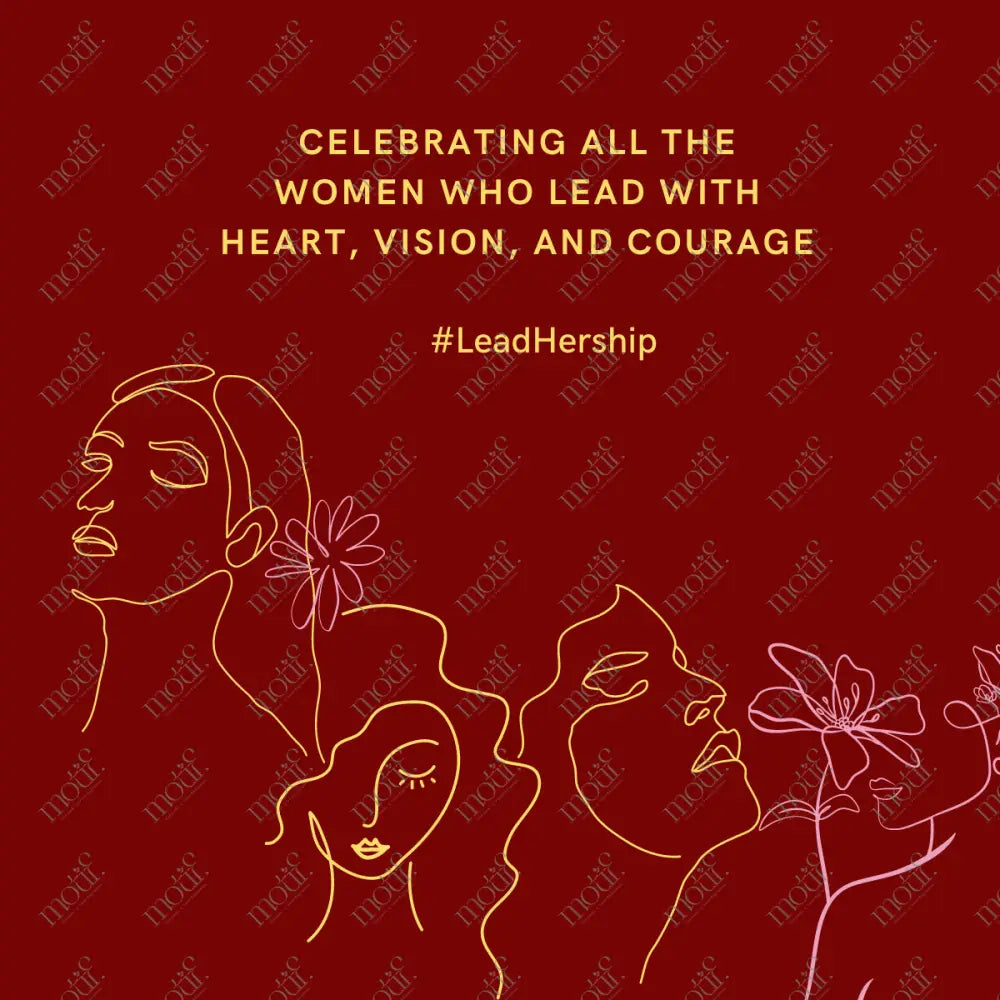 Social Media Post Image: Celebrating Women Leadhership Red