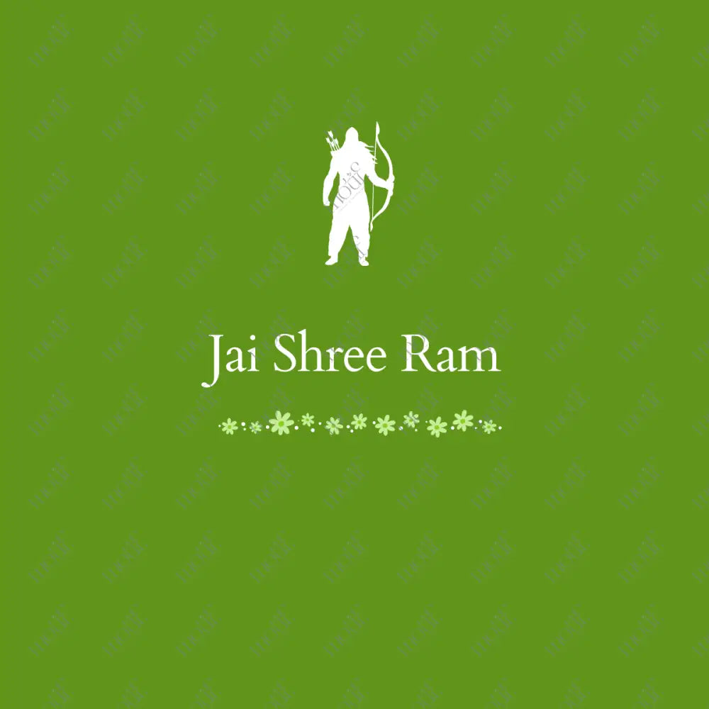 Social Media Post: Jai Shree Ram Green Image