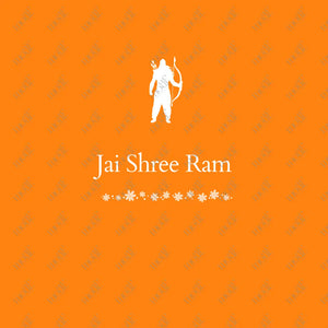 Social Media Post: Jai Shree Ram Orange Image