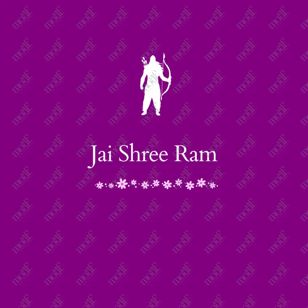 Social Media Post: Jai Shree Ram Purple Image