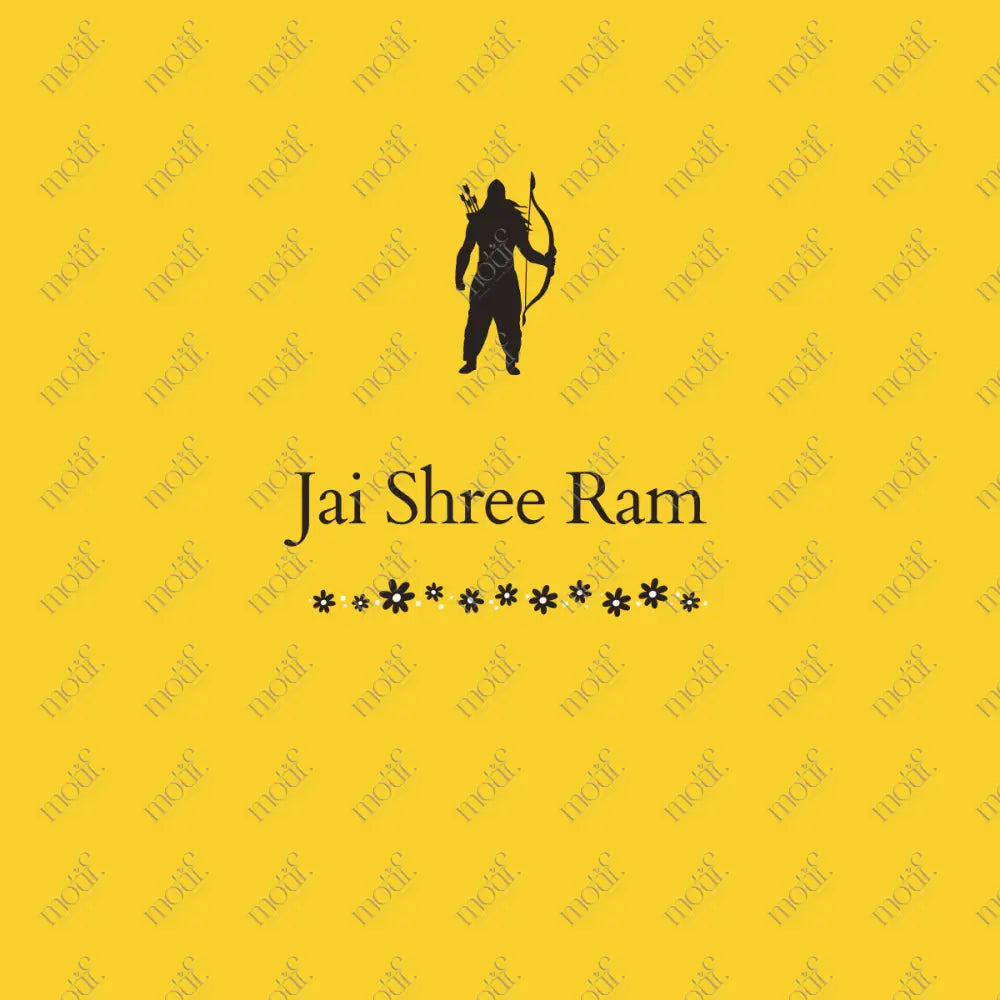 Social Media Post: Jai Shree Ram Yellow Image