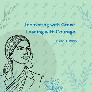 Social Media Post Image: Leading With Courage #Leadhership Blue
