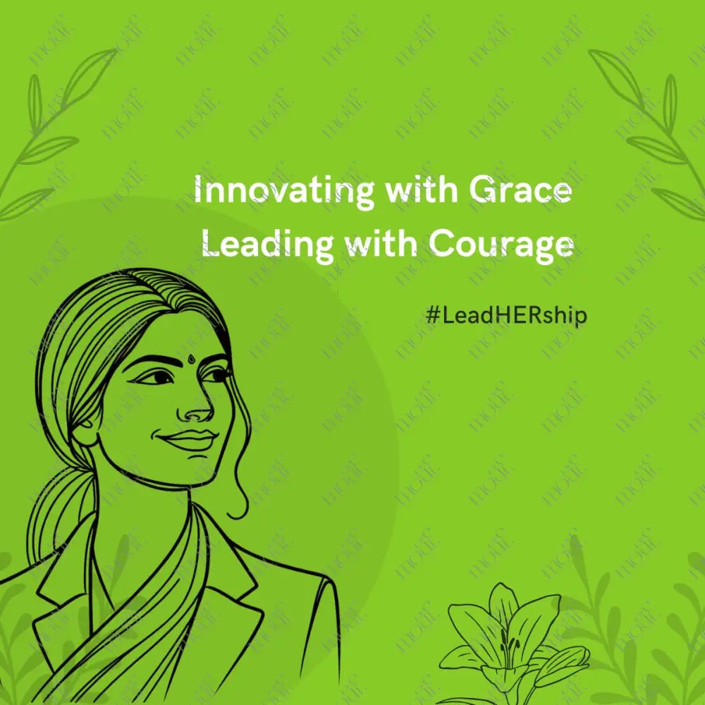 Social Media Post Image: Leading With Courage #Leadhership Green