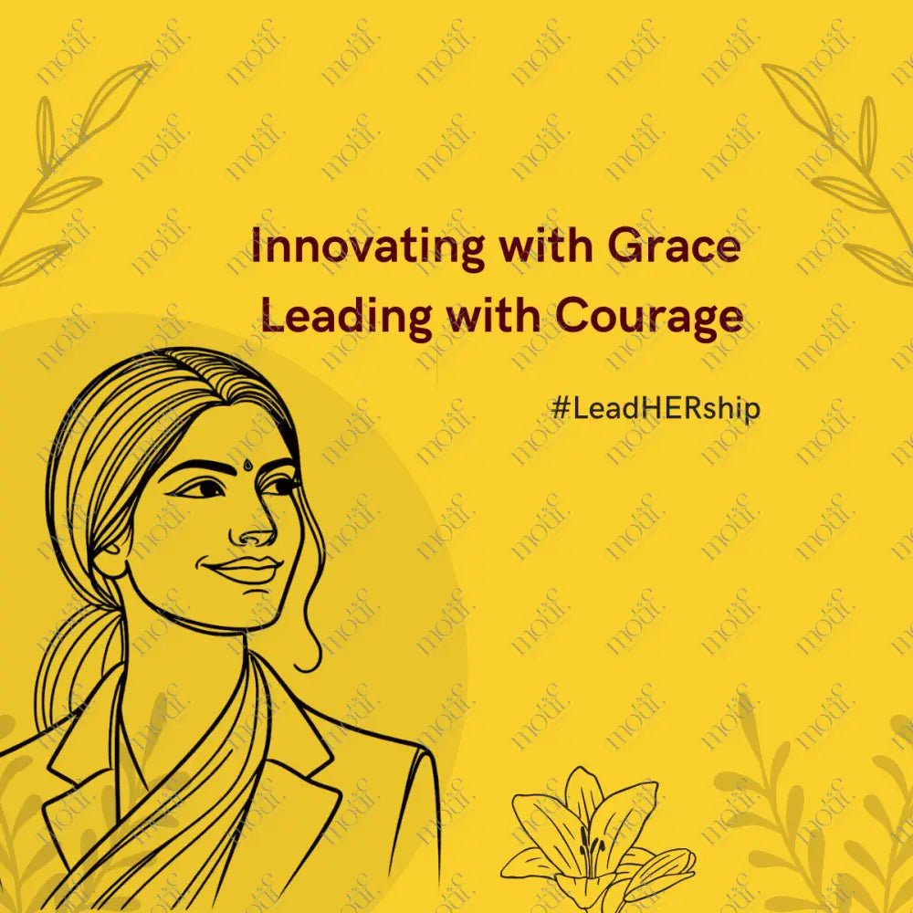 Social Media Post Image: Leading With Courage #Leadhership Yellow