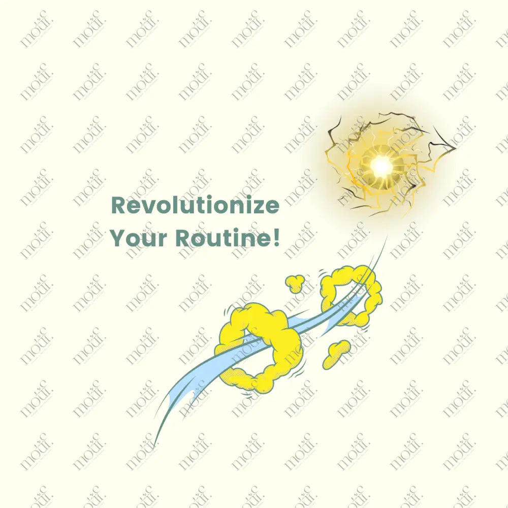 Social Media Post Image:Revolutionize Your Routine Blue