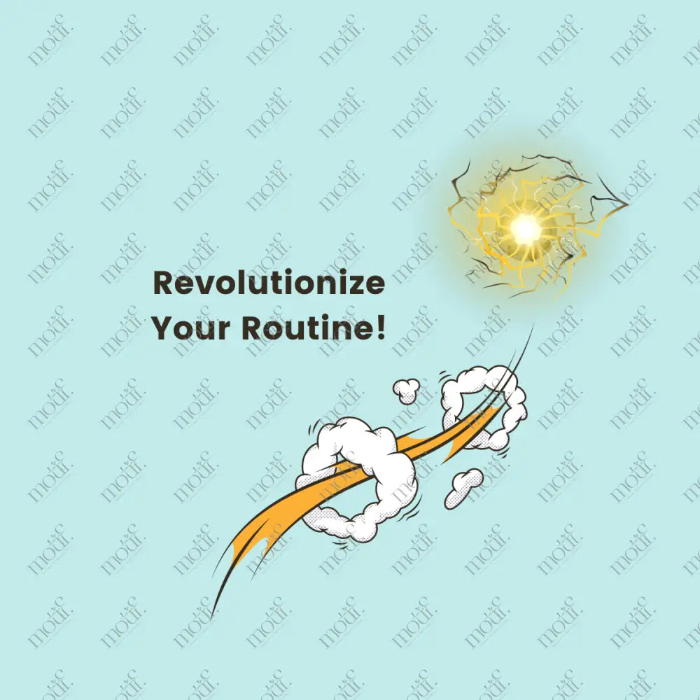 Social Media Post Image:Revolutionize Your Routine Orange