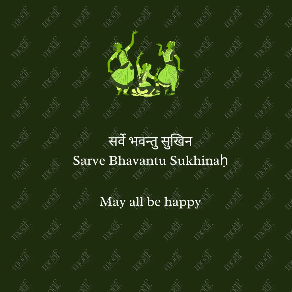 Social Media Post Image: Sarve Bhavantu Sukhinah Green