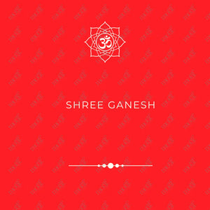 Social Media Post: Shree Ganesh Red Image