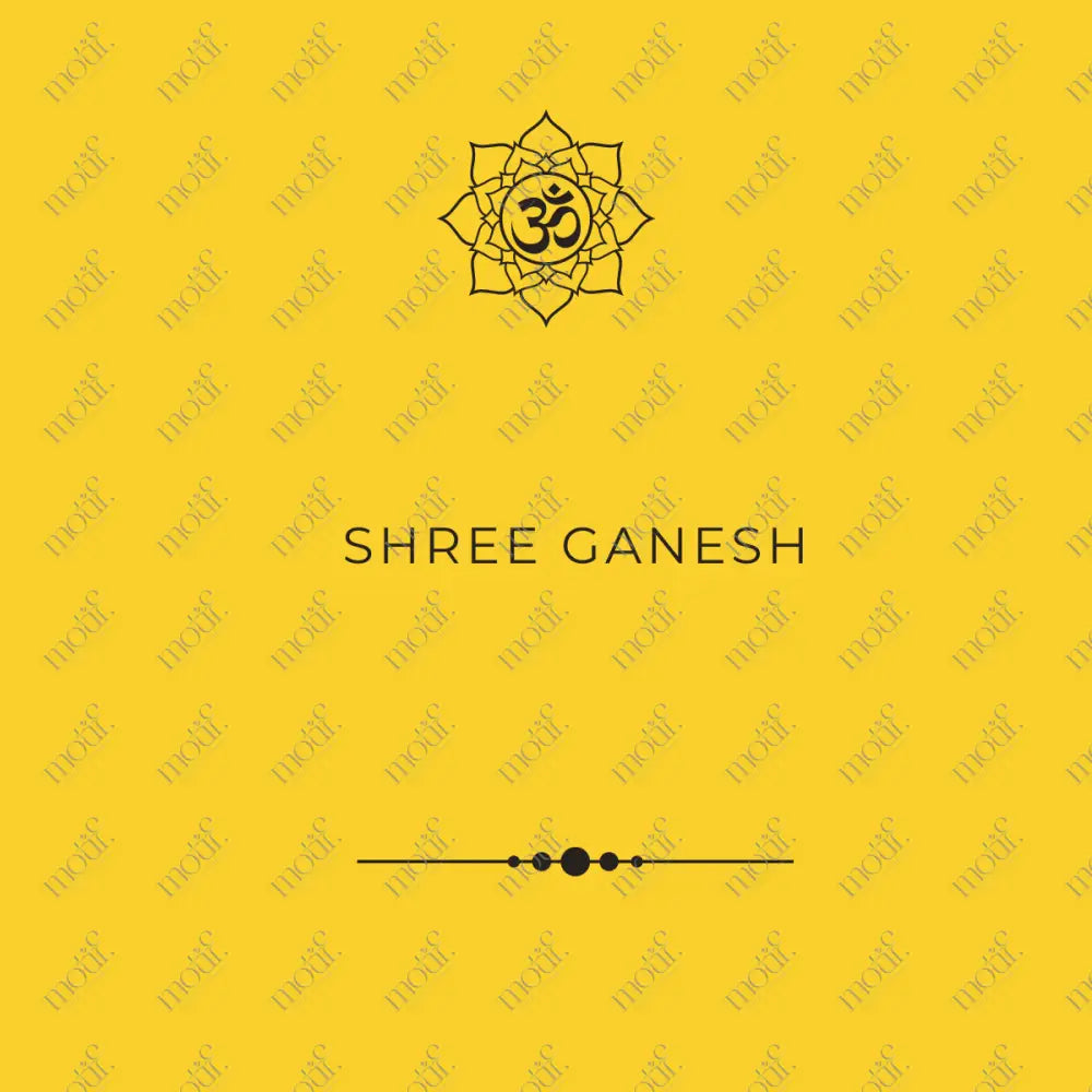 Social Media Post: Shree Ganesh Yellow Image
