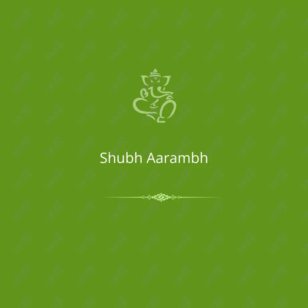 Social Media Post: Shubh Aarambh Green Image