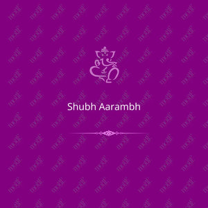 Social Media Post: Shubh Aarambh Purple Image