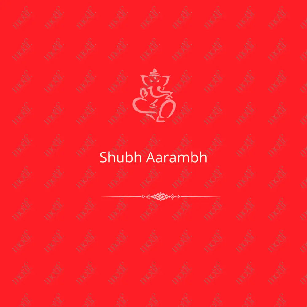 Social Media Post: Shubh Aarambh Red Image