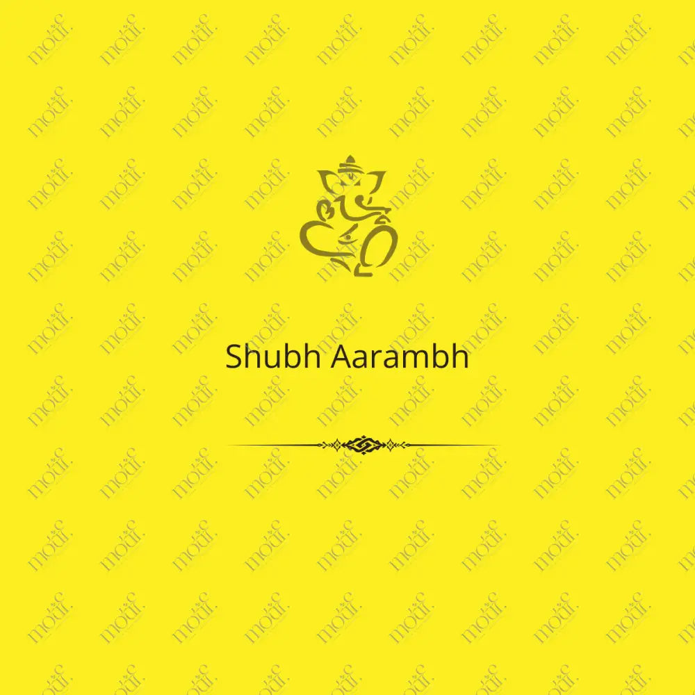 Social Media Post: Shubh Aarambh Yellow Image