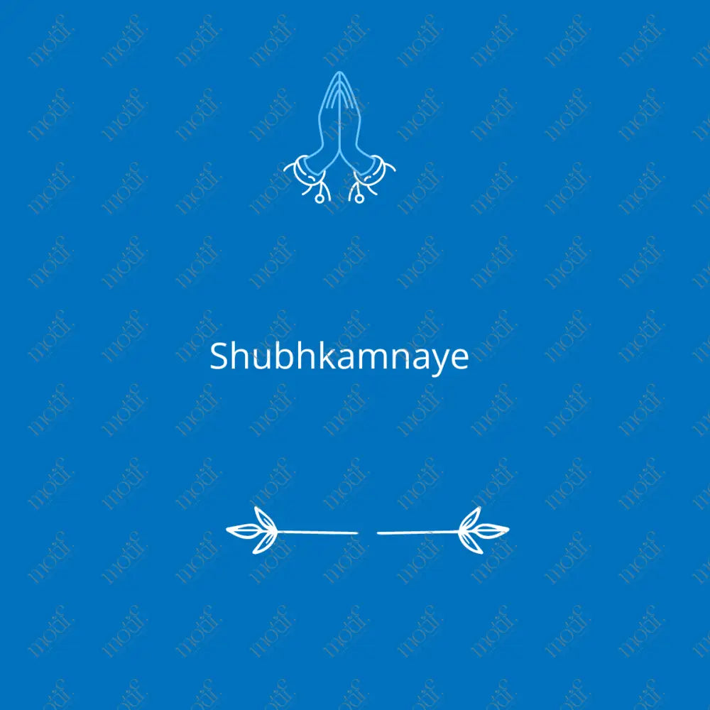Social Media Post: Shubhkamnaye Blue Image