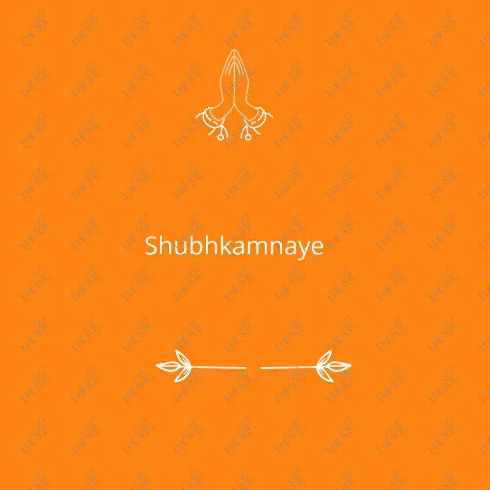 Social Media Post: Shubhkamnaye Orange Image
