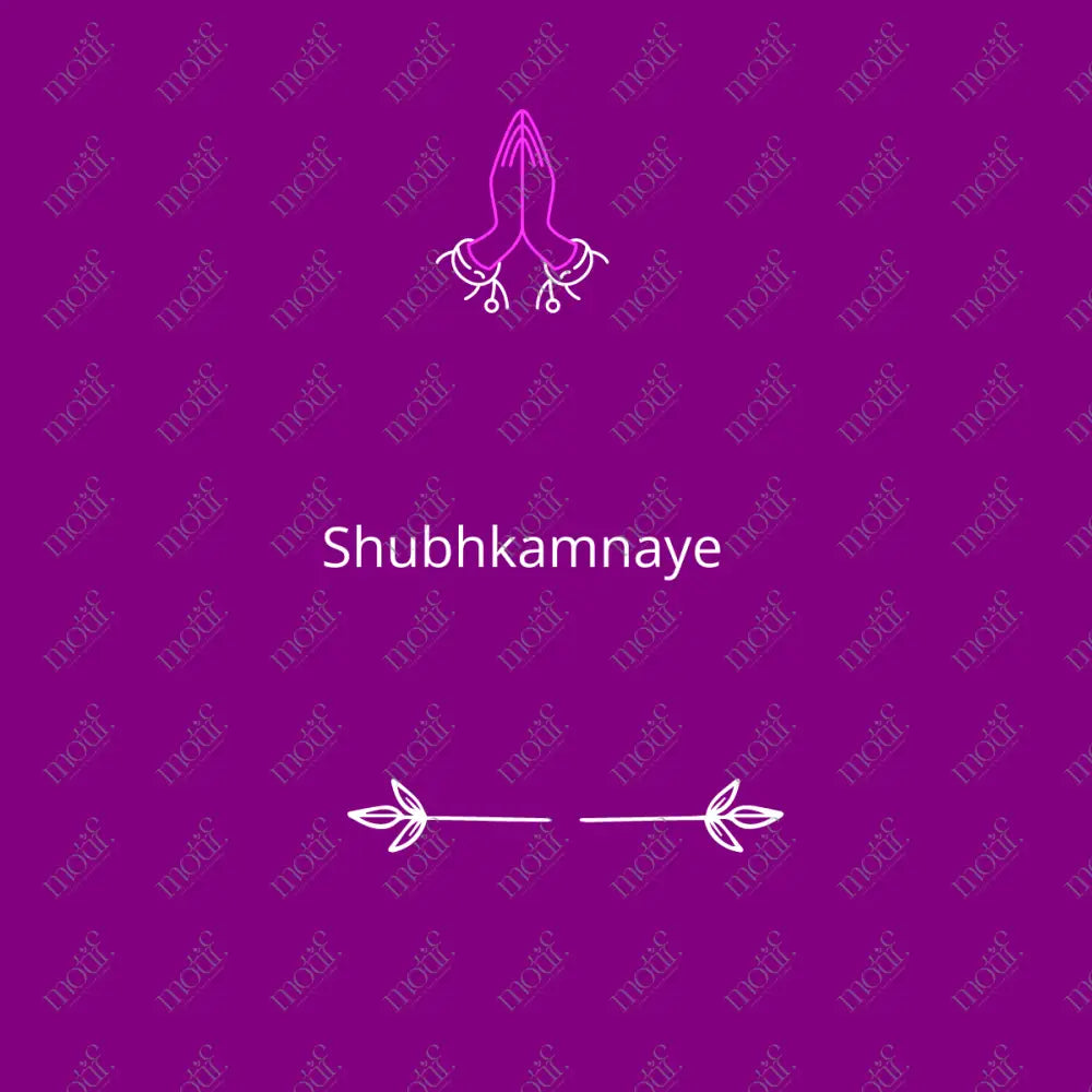 Social Media Post: Shubhkamnaye Purple Image