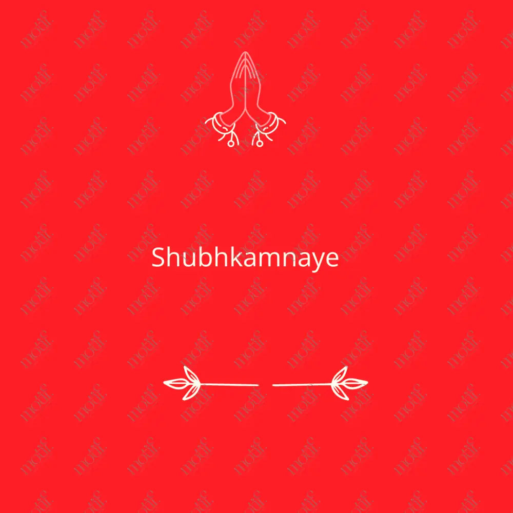 Social Media Post: Shubhkamnaye Red Image