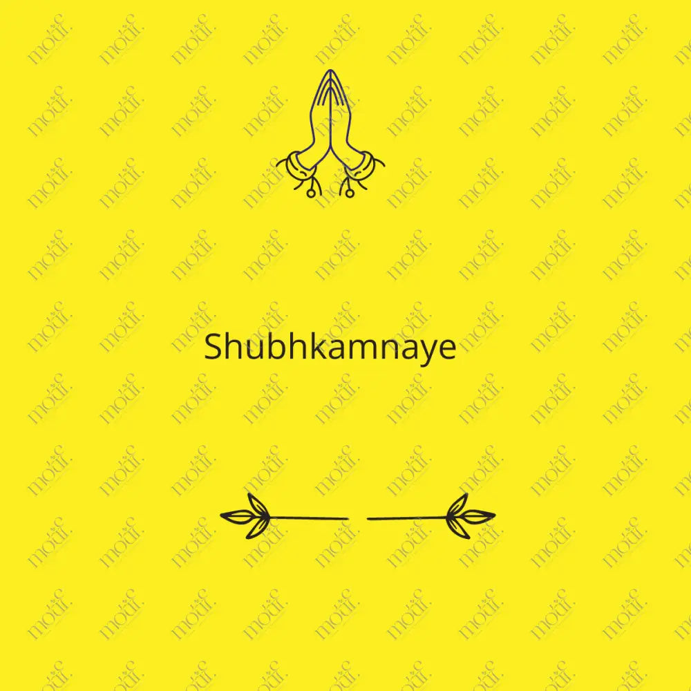 Social Media Post: Shubhkamnaye Yellow Image