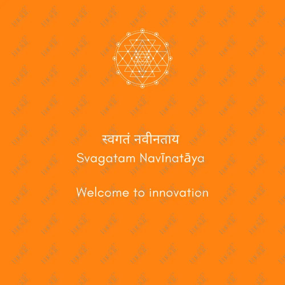 Social Media Post Image: Svagatam Navīnatāya Orange Image
