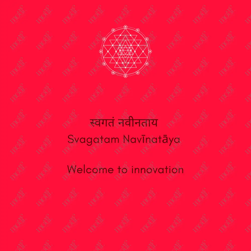 Social Media Post Image: Svagatam Navīnatāya Red Image