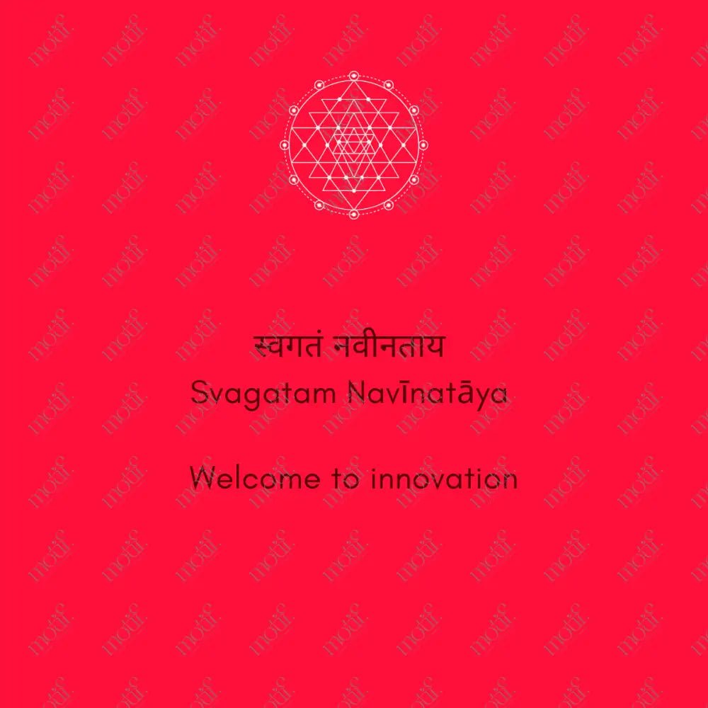 Social Media Post Image: Svagatam Navīnatāya Red Image